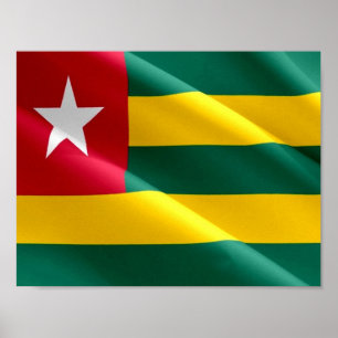 Togo - Waving Flag - Poster