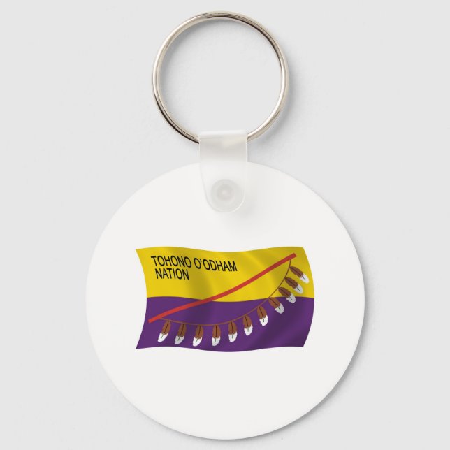 Tohono O'odham Nation Flag Keychain (Front)