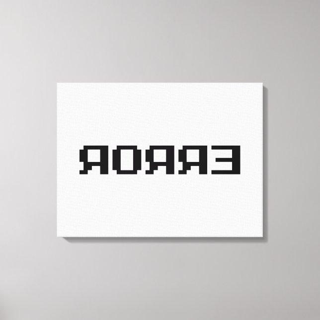 TOILE Я Я Я Ǝ | ERREUR (Recto)