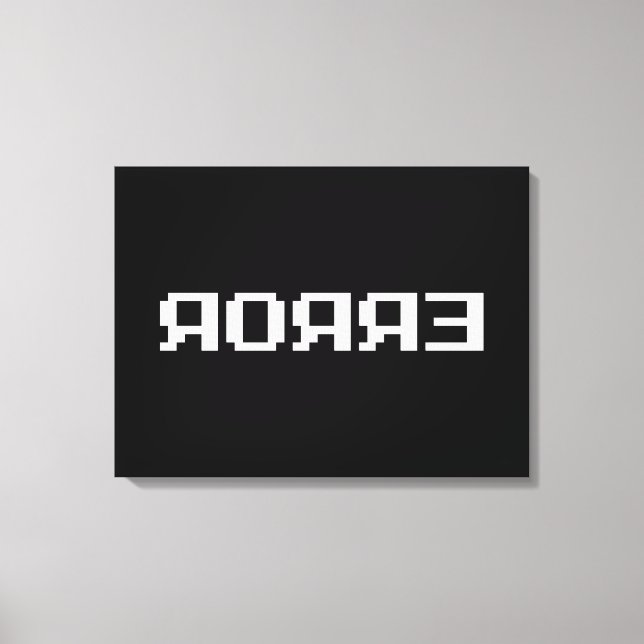 TOILE Я Я Я Ǝ | ERREUR (Recto)