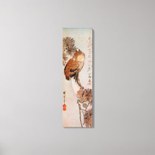 Toile 月 夜 の み み く, Chouette de la Lune , Hiroshige, Ukiy