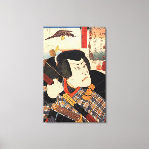 Toile 歌 舞 伎 者, 国 acteur 芳 Kabuki, Kuniyoshi, Ukiyo-e