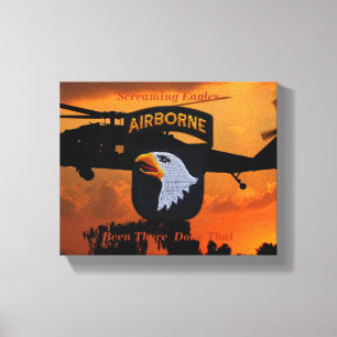 Toile 101e bataillon aéroporté d'aigle anciens combattan