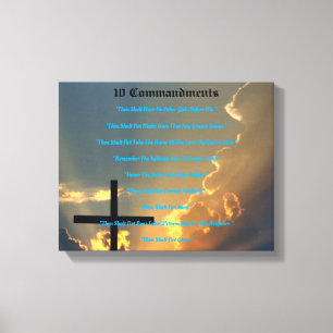Toile 10 Commandements Wall Art