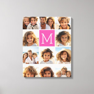 Toile 11 Collage de photos - Grille minimale avec texte