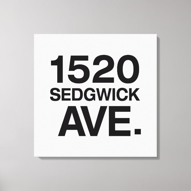 TOILE 1520 SEDGWICK AVE. (Recto)