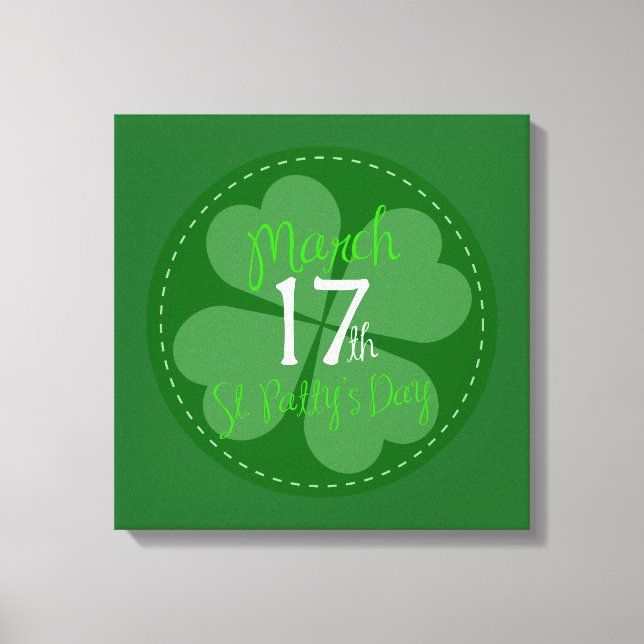 Toile 17 mars Fête de la Saint-Patty (Recto)