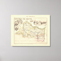 1858 Carte du département des Bouches du Rhône, Fr