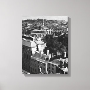 Toile 1859 :  Une vue de Boston semblant du sud