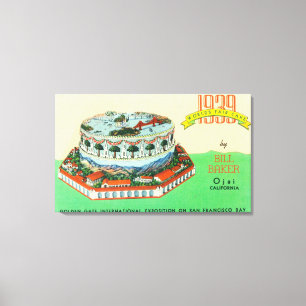 Toile 1939 Worlds Fair Cake par Bill Baker à Ojai