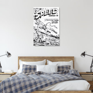 Toile 1940's SPEED Comics Canvas Print