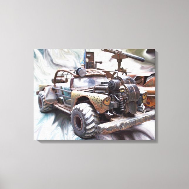 Toile 1957 Chevy Bel Air, Classic Apocalptic Rat Car (Recto)