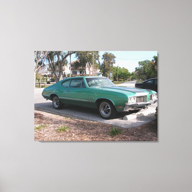 Toile 1970 Oldsmobile Cutlass Sport Wrapped Canvas (Recto)