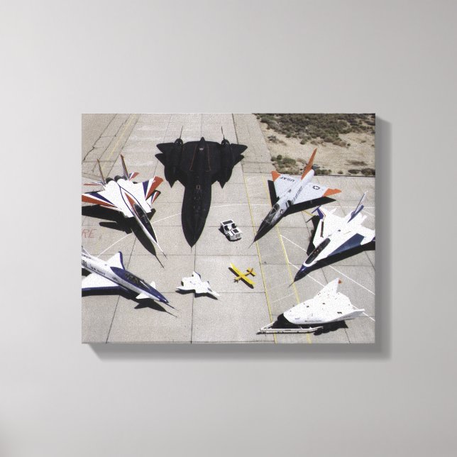 Toile 1997 Flotte d'aéronefs de recherche Dryden sur la  (Recto)