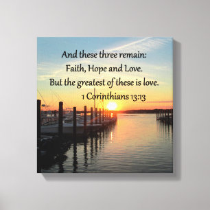 TOILE 1 CORINTHIANS 13 CONCEPTION DE COUCHER DE SOLEIL