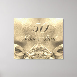 Toile 2022 Mariage d'or 50e Anniversaire Parents Canva
