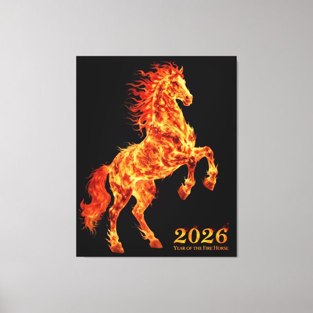 Toile 2026 Year of the Fire Horse (Recto)