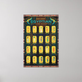 Toile 20 Dieux Et Déesses De L'Égypte Ancienne