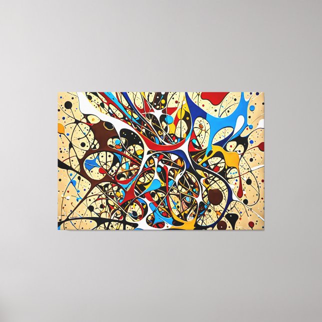 Toile 24_024, Splatter Abstrait (Recto)