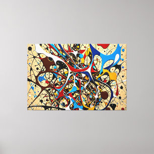 Toile 24_024, Splatter Abstrait