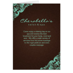 Toile 2 de brun de menthe de brochure de salon de