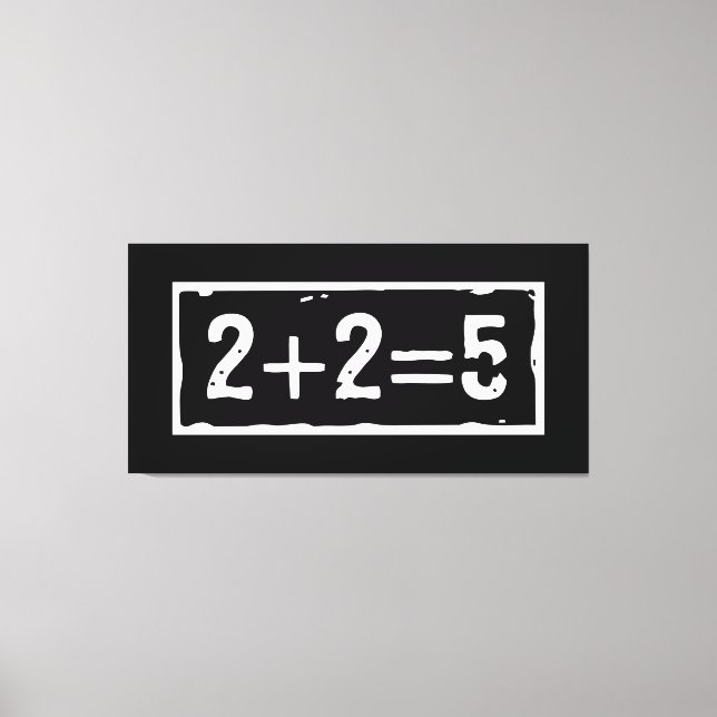 Toile 2 plus 2 égale 5 (Recto)