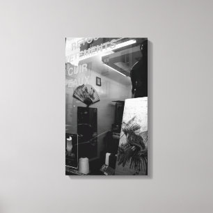 Toile 30ter Rue Gassendi Paris Black White Canvas