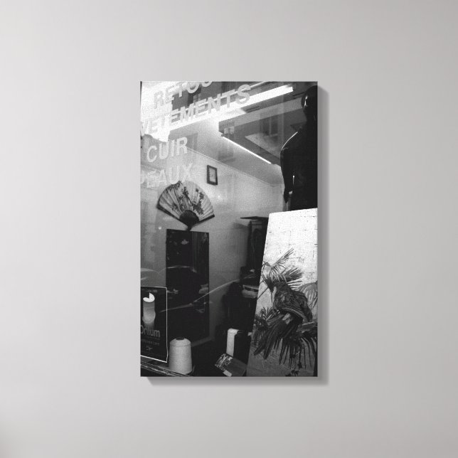 Toile 30ter Rue Gassendi Paris Black White Canvas (Recto)