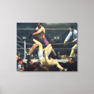 Toile 30x24 Vintage Art Sports Boxing 1924 Canvas