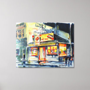 Toile 36" x28" sur la copie d'un rouge ardent