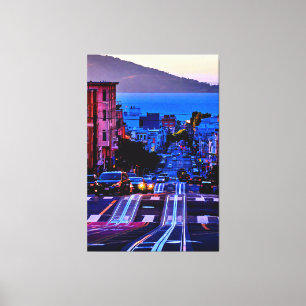 TOILE 40 X 60 PITTORESQUE SAN FRANCISCO CITY CANVAS IMPR