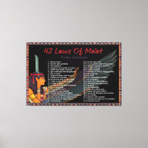 42 Lois De Maat - Affirmations Positives Canvas Pr