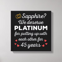 45e anniversaire du Mariage I - Sapphire Funny Cou