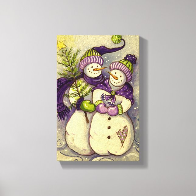 Toile 4882 Noël des Snowmen (Recto)