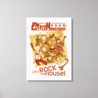 Toile 4 Petits monstres - Rock the House