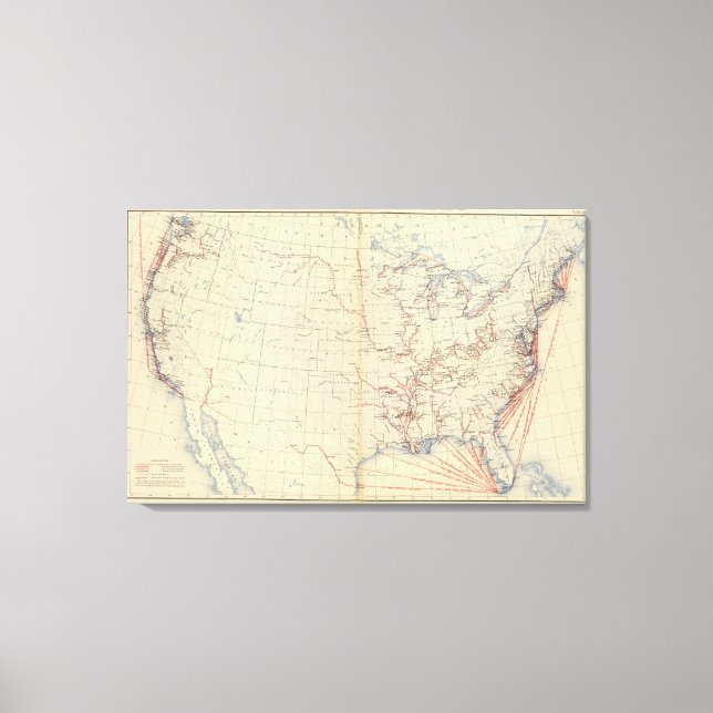 Toile 59 Rivières navigables, routes 1890 (Recto)