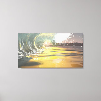 Toile 60"x40" avec image "Breaker at dawn"