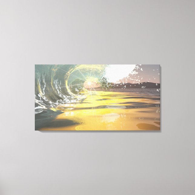 Toile 60"x40" avec image "Breaker at dawn" (Recto)