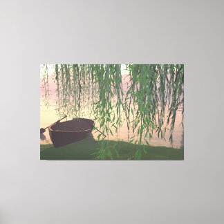 Toile 60"x40" Canvas Art w' "Under the Willows" image