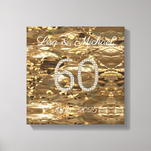 Toile 60e anniversaire de Mariage Mariage de diamants pa