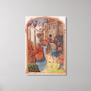 Toile 8378 Velin 745 chevaliers f.1 à cheval, c.1350