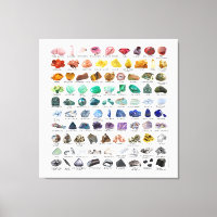 90 Rainbow Rocks Crystal Collection Poster brillan