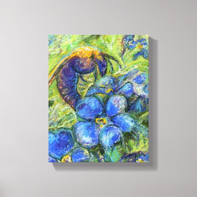 Toile A Bee & Forget-me-not Flowers (Recto)
