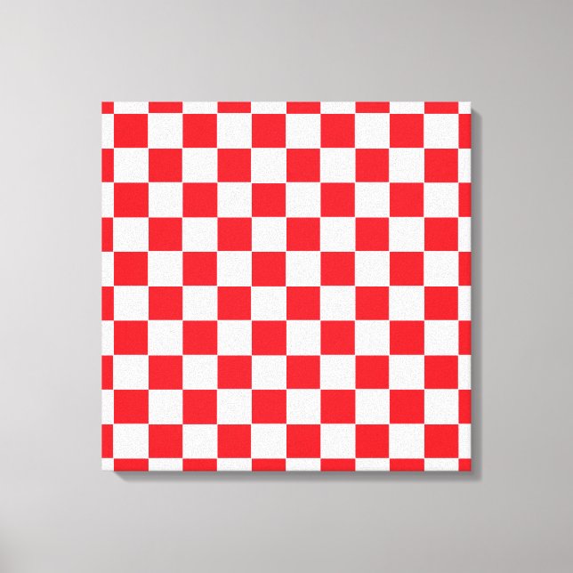 Toile à damiers rouge et blanc (Recto)