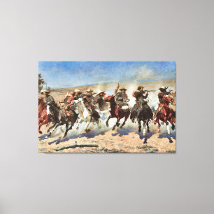 Toile A Dash pour le bois c. Remington Fine Art 1889