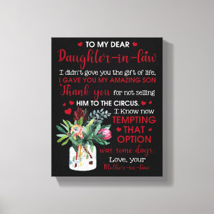 Toile À ma chère fille en droit