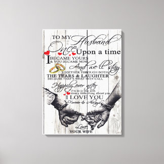 Toile À Ma Lettre De Mari, Citations D'Amour Cadeau