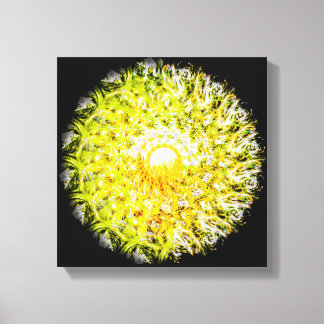 Toile A mi-chemin du soleil Brushstroke Spiral Mandala