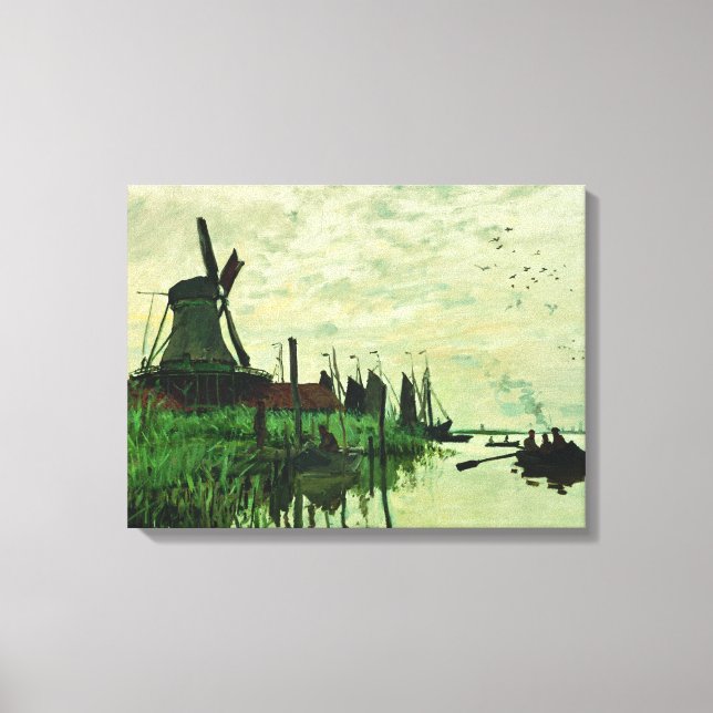 Toile A Mill In Zandam 2 - Claude Monet - 1871 (Recto)