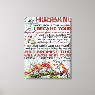 Toile À mon cadeau de mari   Lettre Pour Lui  